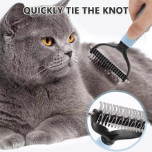 Load image into Gallery viewer, Pet Detangling Comb Dog Dematting Cat Grooming Brush Deshedding Tool Stainless Steel Anti-Slip Handle For Mats and Tangles Pet Cleaning Supplies
