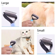Load image into Gallery viewer, Pet Detangling Comb Dog Dematting Cat Grooming Brush Deshedding Tool Stainless Steel Anti-Slip Handle For Mats and Tangles Pet Cleaning Supplies