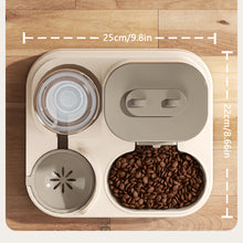 Load image into Gallery viewer, 2-in-1 Automatic Cat Feeder and Water Fountain Smart Gravity Feeder Bowl Easy to Clean Home Away Feeder for Pets Multi-Pet Feeding Solution