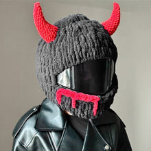 Load image into Gallery viewer, Motorcycle Helmet Covers Helmet Decorations Full Rabbit Plush Motocross Full Face Off Road Helmet Decoration Styling