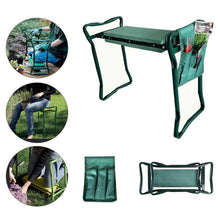 Load image into Gallery viewer, Garden Kneeling Stool With Tool Storage Bag Foldable Non-Slip Sponge Cushion Garden Stool Outdoor Gardening Supplies