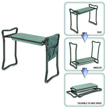 Load image into Gallery viewer, Garden Kneeling Stool With Tool Storage Bag Foldable Non-Slip Sponge Cushion Garden Stool Outdoor Gardening Supplies