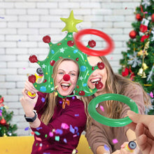 Load image into Gallery viewer, Christmas Ring Toss Game Interactive Inflatable Headband Holiday Fun Party Entertainment Toys Gift For Family Children Friend Party Game
