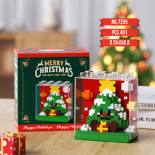 Load image into Gallery viewer, Christmas Building Blocks Acrylic Box Santa Claus Snowman Reindeer Compatible with Lego Brick Assembly Model Kit DIY Christmas Decor Educational Gift