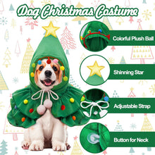 Load image into Gallery viewer, Christmas Dog Cape Adorable Pet Christmas Attire Role-Play Party Wear Pet Cloak Dog Dress Holiday Pet Costume Christmas Supplies