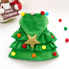 Load image into Gallery viewer, Christmas Dog Cape Adorable Pet Christmas Attire Role-Play Party Wear Pet Cloak Dog Dress Holiday Pet Costume Christmas Supplies