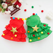 Load image into Gallery viewer, Christmas Dog Cape Adorable Pet Christmas Attire Role-Play Party Wear Pet Cloak Dog Dress Holiday Pet Costume Christmas Supplies