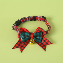 Load image into Gallery viewer, Christmas Cat Bell Collar Adjustable Soft Lucky Charm Vibrant Color Cat Jewelry Party Costume Kitten Collar Festive Holiday Pet Accessory