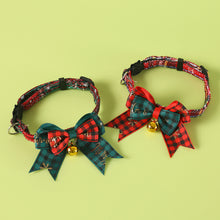 Load image into Gallery viewer, Christmas Cat Bell Collar Adjustable Soft Lucky Charm Vibrant Color Cat Jewelry Party Costume Kitten Collar Festive Holiday Pet Accessory