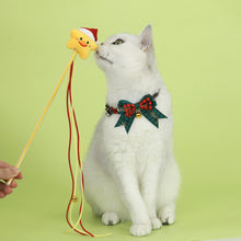 Load image into Gallery viewer, Christmas Cat Bell Collar Adjustable Soft Lucky Charm Vibrant Color Cat Jewelry Party Costume Kitten Collar Festive Holiday Pet Accessory