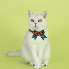 Load image into Gallery viewer, Christmas Cat Bell Collar Adjustable Soft Lucky Charm Vibrant Color Cat Jewelry Party Costume Kitten Collar Festive Holiday Pet Accessory