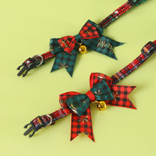 Load image into Gallery viewer, Christmas Cat Bell Collar Adjustable Soft Lucky Charm Vibrant Color Cat Jewelry Party Costume Kitten Collar Festive Holiday Pet Accessory