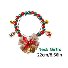 Load image into Gallery viewer, Christmas Cat Bell Collar Multicolor Lucky Charm Vibrant Color Cat Jewelry Party Costume Kitten Collar Festive Holiday Pet Accessory
