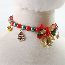 Load image into Gallery viewer, Christmas Cat Bell Collar Multicolor Lucky Charm Vibrant Color Cat Jewelry Party Costume Kitten Collar Festive Holiday Pet Accessory