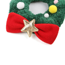 Load image into Gallery viewer, Christmas Pet Collar Cat Dog Costume Scarf Eye-catching Christmas Pet Item Party Wear Pet Photoshoot Christmas Props Pet Christmas Supplies