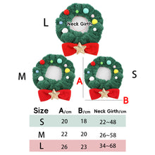 Load image into Gallery viewer, Christmas Pet Collar Cat Dog Costume Scarf Eye-catching Christmas Pet Item Party Wear Pet Photoshoot Christmas Props Pet Christmas Supplies