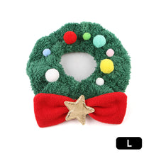 Load image into Gallery viewer, Christmas Pet Collar Cat Dog Costume Scarf Eye-catching Christmas Pet Item Party Wear Pet Photoshoot Christmas Props Pet Christmas Supplies