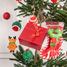 Load image into Gallery viewer, Dog Christmas Gift Box Pet Christmas Stocking Stuffers Durable Interactive Fun Dog Toy Assortment Pack Safe Rubber Chew Toys