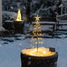Load image into Gallery viewer, Solar Powered Christmas Tree Stake Light Waterproof Auto On/Off Landscape Light Garden Stakes Christmas Decor for Outside