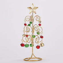 Load image into Gallery viewer, Bell Tabletop Christmas Tree Table Centerpiece Wrought Iron Vintage Style Christmas Mini Christmas Tree for Shelf Mini Christmas Tree