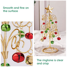 Load image into Gallery viewer, Bell Tabletop Christmas Tree Table Centerpiece Wrought Iron Vintage Style Christmas Mini Christmas Tree for Shelf Mini Christmas Tree
