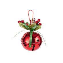 Load image into Gallery viewer, Large Vintage Christmas Bell Shabby Chic Christmas Ornament Jingle Bell Christmas Hanging Primitive Unique Christmas Gift Idea