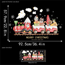 Load image into Gallery viewer, 2026 Christmas Static Cling Stickers Window Decals Santa Claus Scene Festive Window Decals Easy Apply No Residue Christmas Home Party Decor