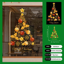 Load image into Gallery viewer, 2026 Christmas Static Cling Stickers Window Decals Santa Claus Scene Festive Window Decals Easy Apply No Residue Christmas Home Party Decor