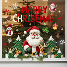 Load image into Gallery viewer, 2026 Christmas Static Cling Stickers Window Decals Santa Claus Scene Festive Window Decals Easy Apply No Residue Christmas Home Party Decor