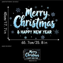 Load image into Gallery viewer, 2026 Christmas Static Cling Stickers Window Decals Santa Claus Scene Festive Window Decals Easy Apply No Residue Christmas Home Party Decor