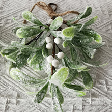 Load image into Gallery viewer, Christmas Artificial Mistletoe Bouquet Hanging Nordic Style Decorative Fake Vine Botanical Themed Christmas Holiday Fireplace Door Decor