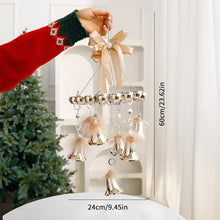 Load image into Gallery viewer, Christmas Tree Bells Hanging Window Display Ornaments Modern Elegant Gold Shatterproof Wind-Bell Christmas Home Decor