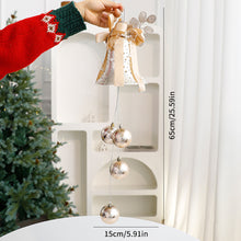 Load image into Gallery viewer, Christmas Tree Bells Hanging Window Display Ornaments Modern Elegant Gold Shatterproof Wind-Bell Christmas Home Decor