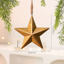Load image into Gallery viewer, Christmas Tree Wood Ornaments Acorn Star Shape Hanging Rustic Christmas Ornaments Window Display Decor Christmas Crafts Gift Decor