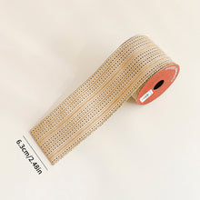 Load image into Gallery viewer, Shimmery Foil Christmas Ribbon Gold Elegant Satin Ribbon Gift Wrapping/Christmas Tree/Garland Decor Wrapping & Crafting Decoration Ribbon