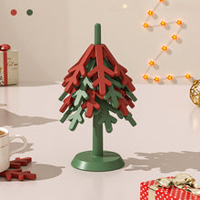 Load image into Gallery viewer, Christmas Tree Insulation Mat Heat-resistant Dining Table Mat Household Light One Tree Bowl Mat Pot Mat Clay Pot Mat