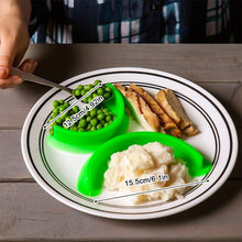 Load image into Gallery viewer, Silicone Food Separator Food Baffle Board Separator Plate Dish Bariatric Portion Meal Food Diet Planning Weight Plates