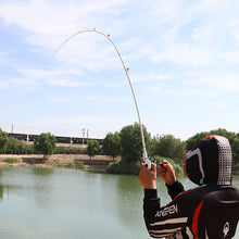 Load image into Gallery viewer, 1.6/1.8M Retractable Fiberglass Lure Fishing Rod M Power Gun/Straight Handle Long Cast Fishing Rod Segmented Handle Design