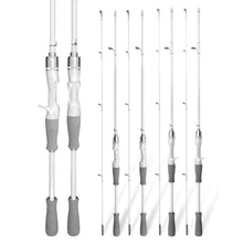 Load image into Gallery viewer, 1.6/1.8M Retractable Fiberglass Lure Fishing Rod M Power Gun/Straight Handle Long Cast Fishing Rod Segmented Handle Design