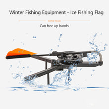 Load image into Gallery viewer, Foldable Ice Fishing Platform With Fishing Reel Portable Triangular Fishing Platform Fish Bite Alarm With Flag