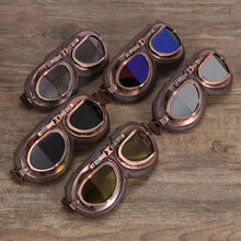 Load image into Gallery viewer, Retro Windproof Glasses Motorcycle UV And Dust Proof Goggles Matched With Off-Road Riding Helmets