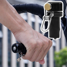 Load image into Gallery viewer, Mountain Bike Hidden Handlebar End Bell Loud Retro Brass Ring Horn Cycling Safety Warning Accessory