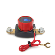 Load image into Gallery viewer, 12V 300A Brass Terminal Disconnect Switch Car Battery Power Switch with Voltage Display Battery Isolator Cut Off Switch
