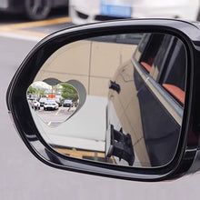Load image into Gallery viewer, 2Pcs Heart Shape Frameless Car Adjustable Mirror Wide Angle Blind Spot Rearview Mirror HD Reverse Assistance Glass Safety Mirrors