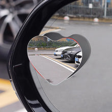 Load image into Gallery viewer, 2Pcs Heart Shape Frameless Car Adjustable Mirror Wide Angle Blind Spot Rearview Mirror HD Reverse Assistance Glass Safety Mirrors