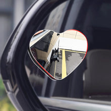 Load image into Gallery viewer, 2Pcs Heart Shape Frameless Car Adjustable Mirror Wide Angle Blind Spot Rearview Mirror HD Reverse Assistance Glass Safety Mirrors