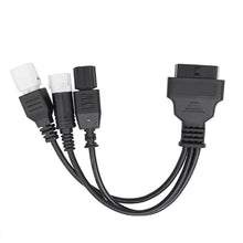 Load image into Gallery viewer, 3 IN 1 3+4+6Pin to OBD2 16Pin Adapter Cable for Motorcycle Yamaha Honda Motorcycle Diagnostic Connector ECU Reader Interface Diagnostic Tool Converter