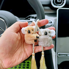 Load image into Gallery viewer, Car Hanging Ornament Creative Koala Premium Rearview Mirror Decor with Tassel Automotive Interior Accessory Plush Koala