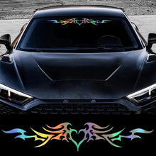 Load image into Gallery viewer, 98cm/39inch Creative DIY Heart Wings Sticker Car Windshield Vinyl Film Decal Self-Adhesive Auto Decor Removable Vehicle Tuning Accessory