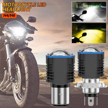 Load image into Gallery viewer, H6 BA20D H4 Motorcycle LED Headlight Bulb Spotlight Motos Accessories Hi Lo Lamp Fog Light White Yellow 12V
